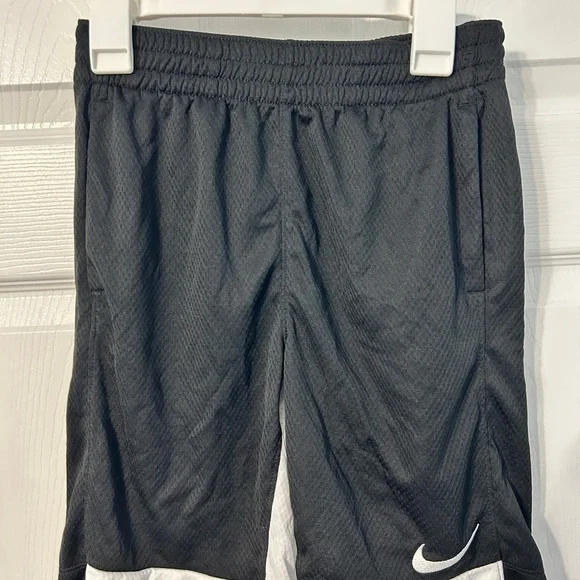 3/$15 Nike Black Shorts with White Swoosh - Kids - Picture 1 of 5